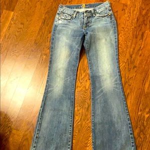 7 for all mankind jeans lightly distressed size 26